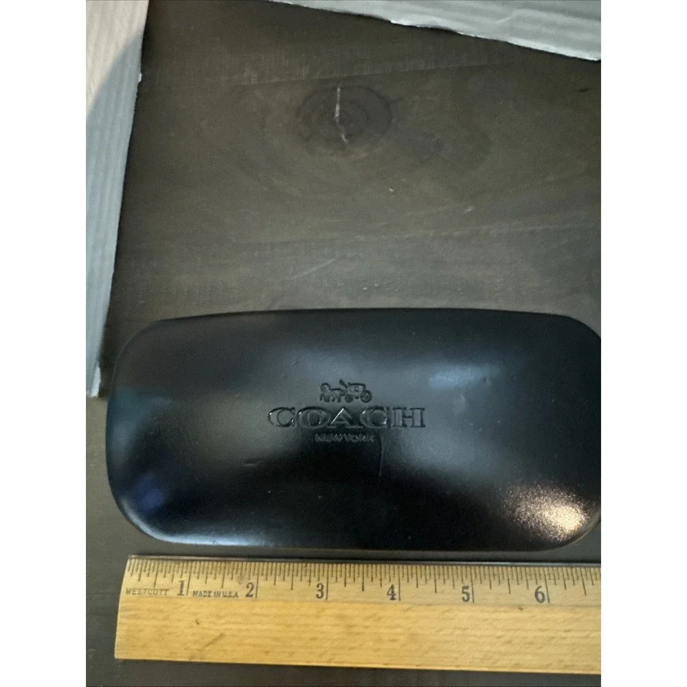 COACH New York Black Hard Clam Shell Eyeglasses Sunglasses Case